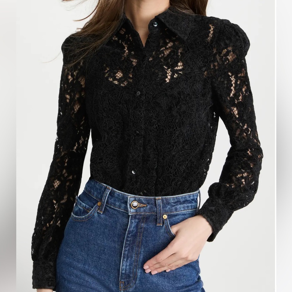 L'AGENCE Jenica Lace Blouse